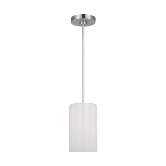 Rhett One Light Mini Pendant in Brushed Steel