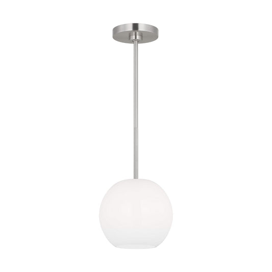Rory One Light Mini Pendant in Brushed Steel
