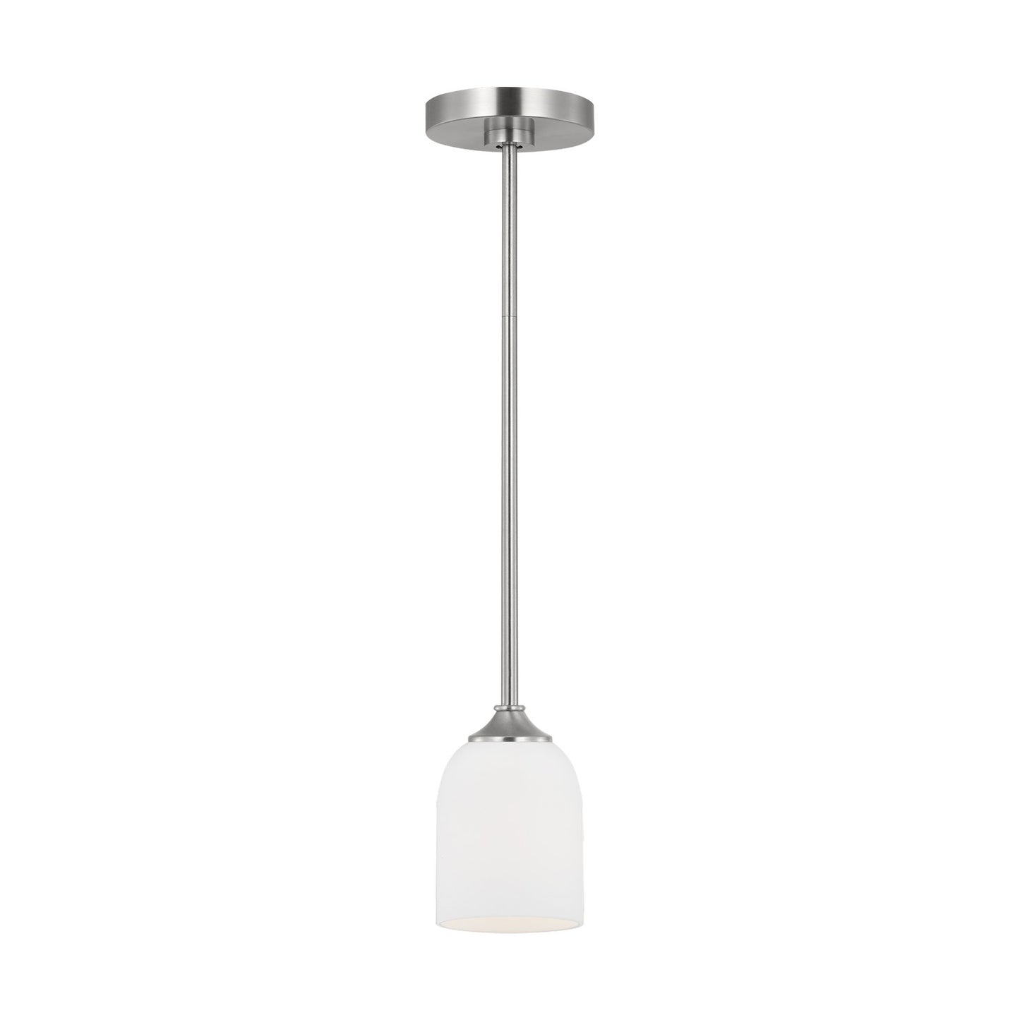 Generation Lighting - GLP1021BS - One Light Mini Pendant - Emile - Brushed Steel