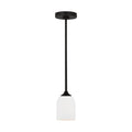 Generation Lighting - GLP1021MBK - One Light Mini Pendant - Emile - Midnight Black