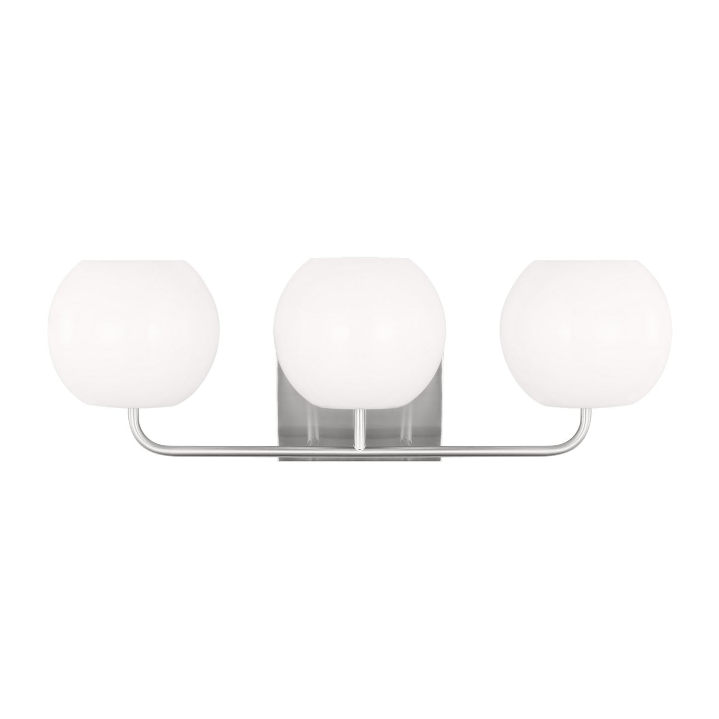 Rory Three Light Vanity in Brushed Steel