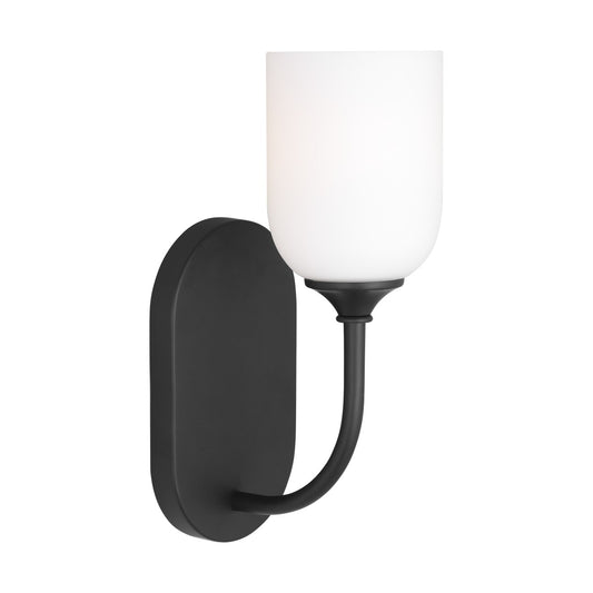 Emile One Light Vanity in Midnight Black