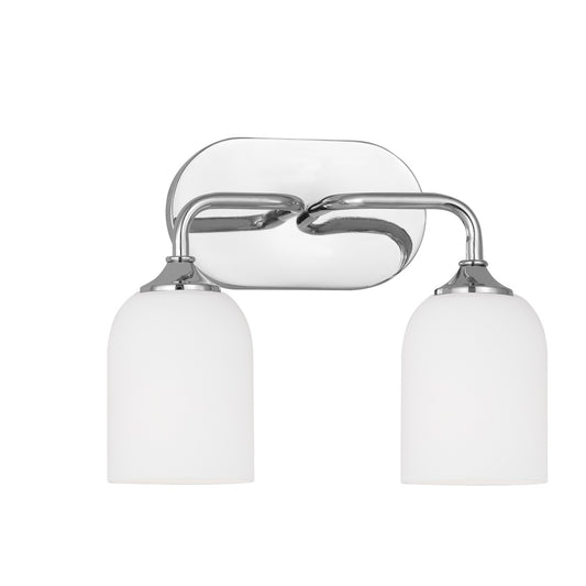 Emile Two Light Vanity in Chrome