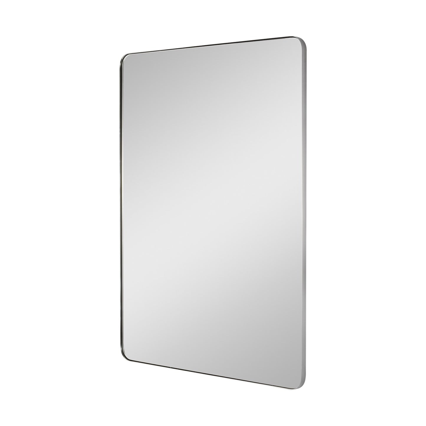 Planer Mirror in Polished Nickel