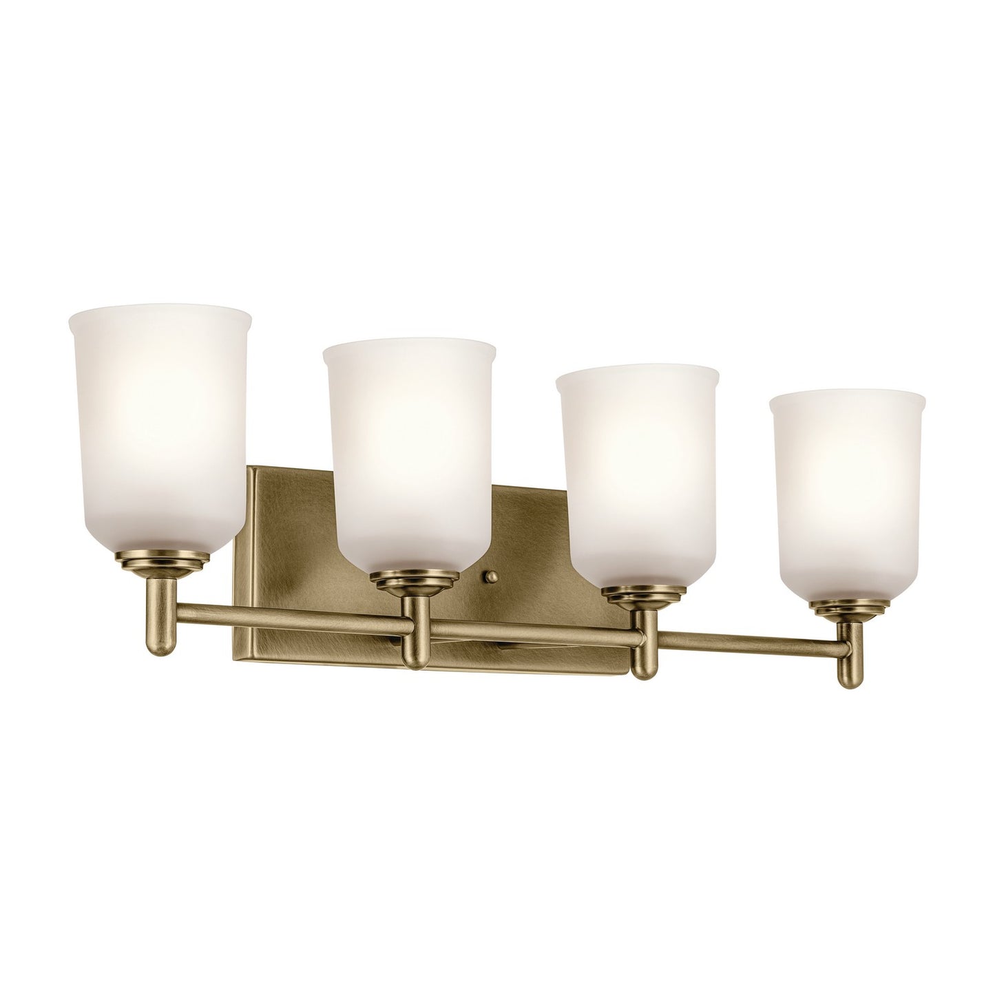 Shailene Four Light Bath in Natural Brass