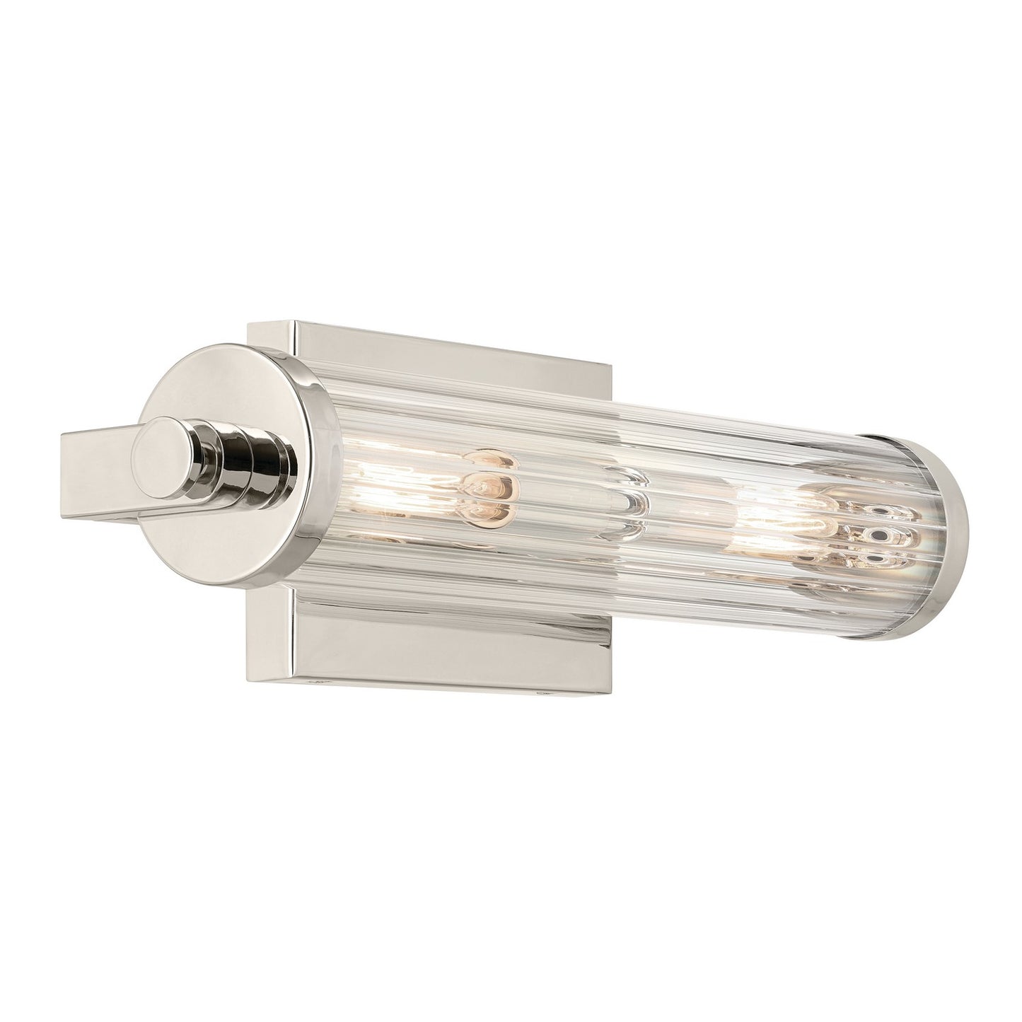 Azores Two Light Wall Sconce in Polished Nickel