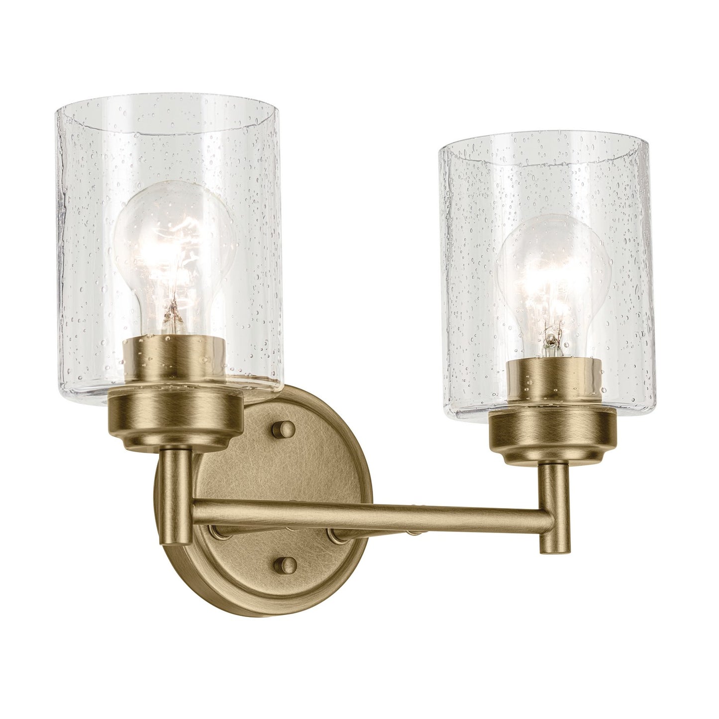 Winslow Two Light Bath in Natural Brass