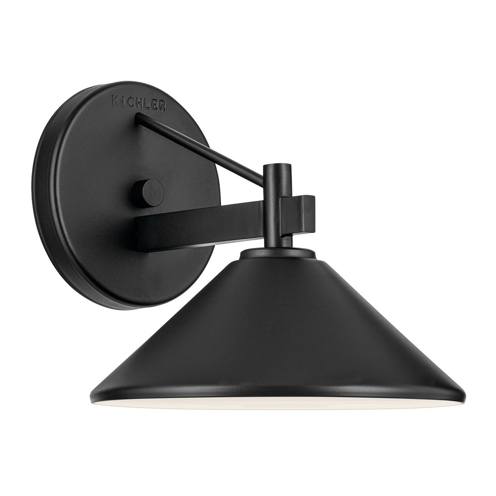 Ripley One Light Outdoor Wall Mount in Black