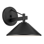 Ripley One Light Outdoor Wall Mount in Black