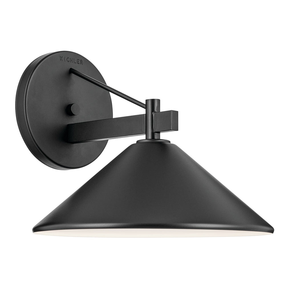 Ripley One Light Outdoor Wall Mount in Black