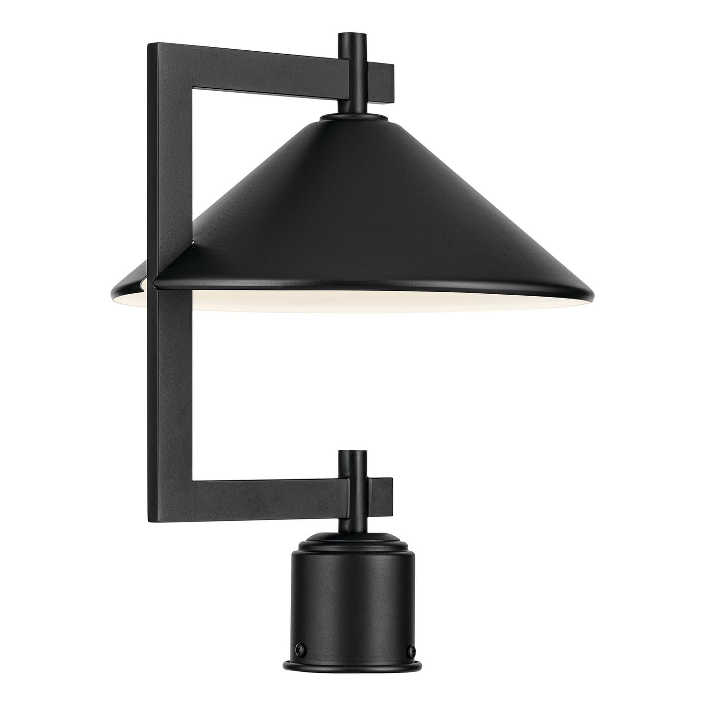 Ripley One Light Outdoor Post Mount in Black