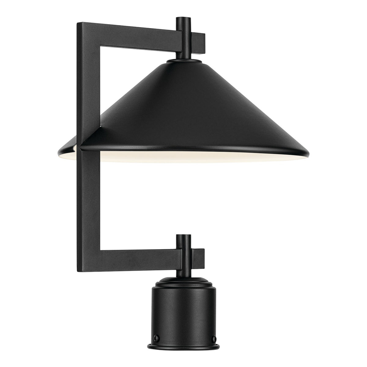 Ripley One Light Outdoor Post Mount in Black