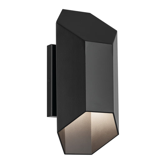Estella LED Outdoor Wall Mount in Black
