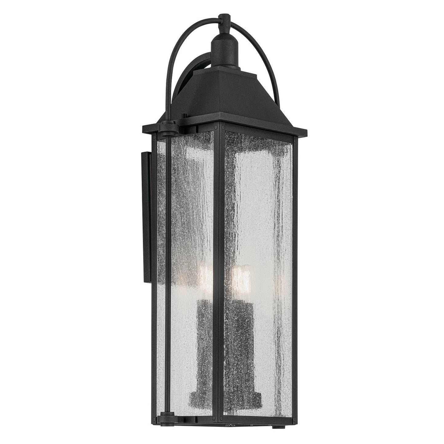 Harbor Row Four Light Outdoor Wall Mount in Textured Black