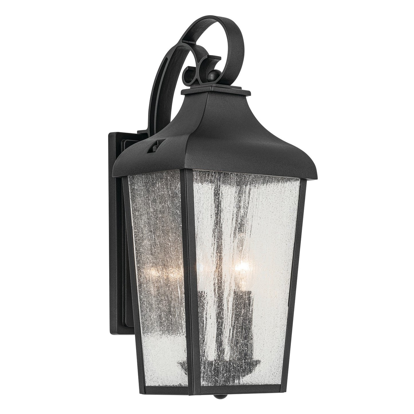 Forestdale Two Light Outdoor Wall Mount in Textured Black