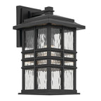 Beacon Square One Light Outdoor Wall Mount in Textured Black