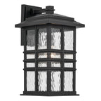 Beacon Square One Light Outdoor Wall Mount in Textured Black