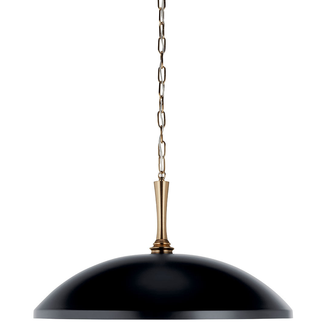 Delarosa One Light Pendant in Black