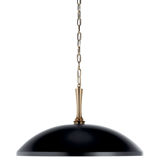 Delarosa One Light Pendant in Black