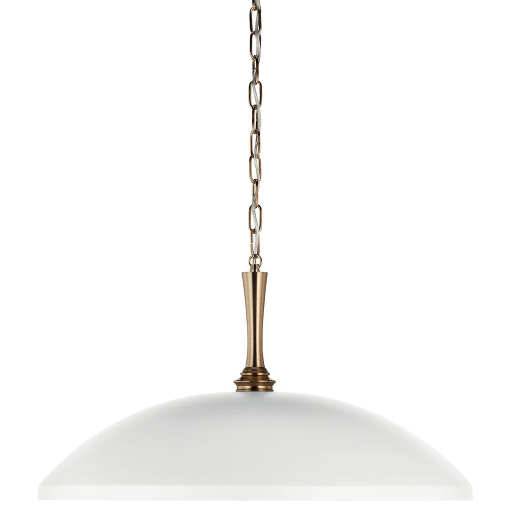 Delarosa One Light Pendant in White