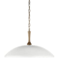 Delarosa One Light Pendant in White
