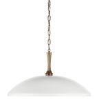 Delarosa One Light Pendant in White
