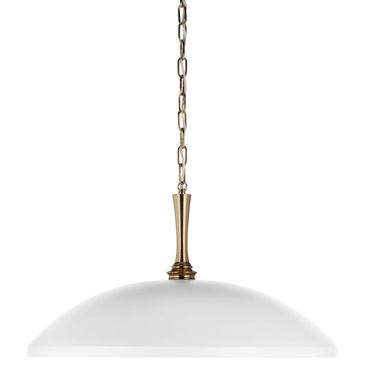 Delarosa One Light Pendant in White