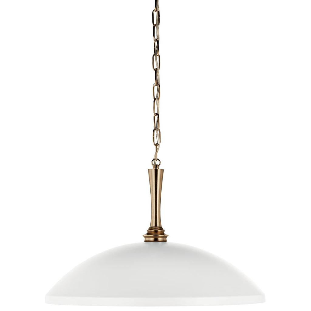 Delarosa One Light Pendant in White