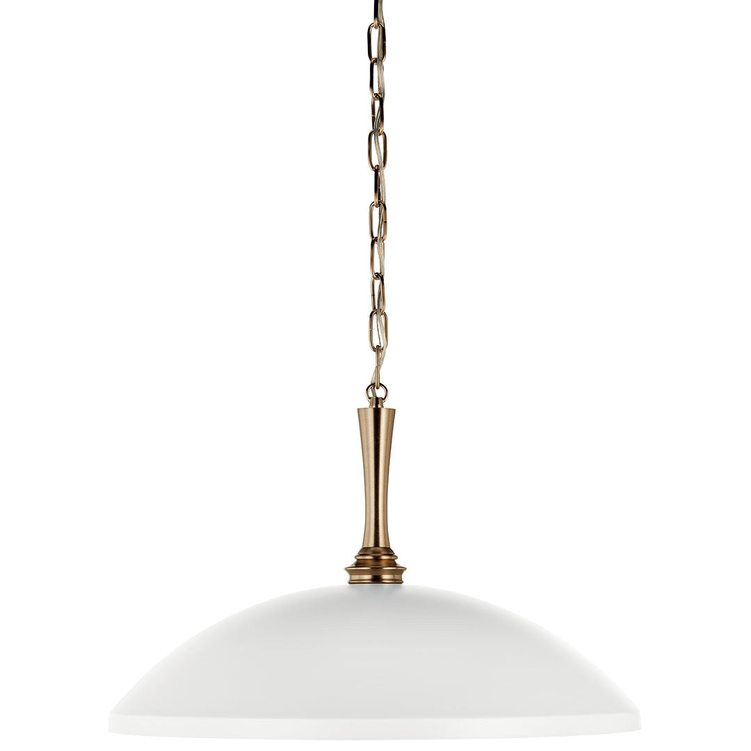 Delarosa One Light Pendant in White