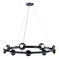 Palta Nine Light Chandelier in Black