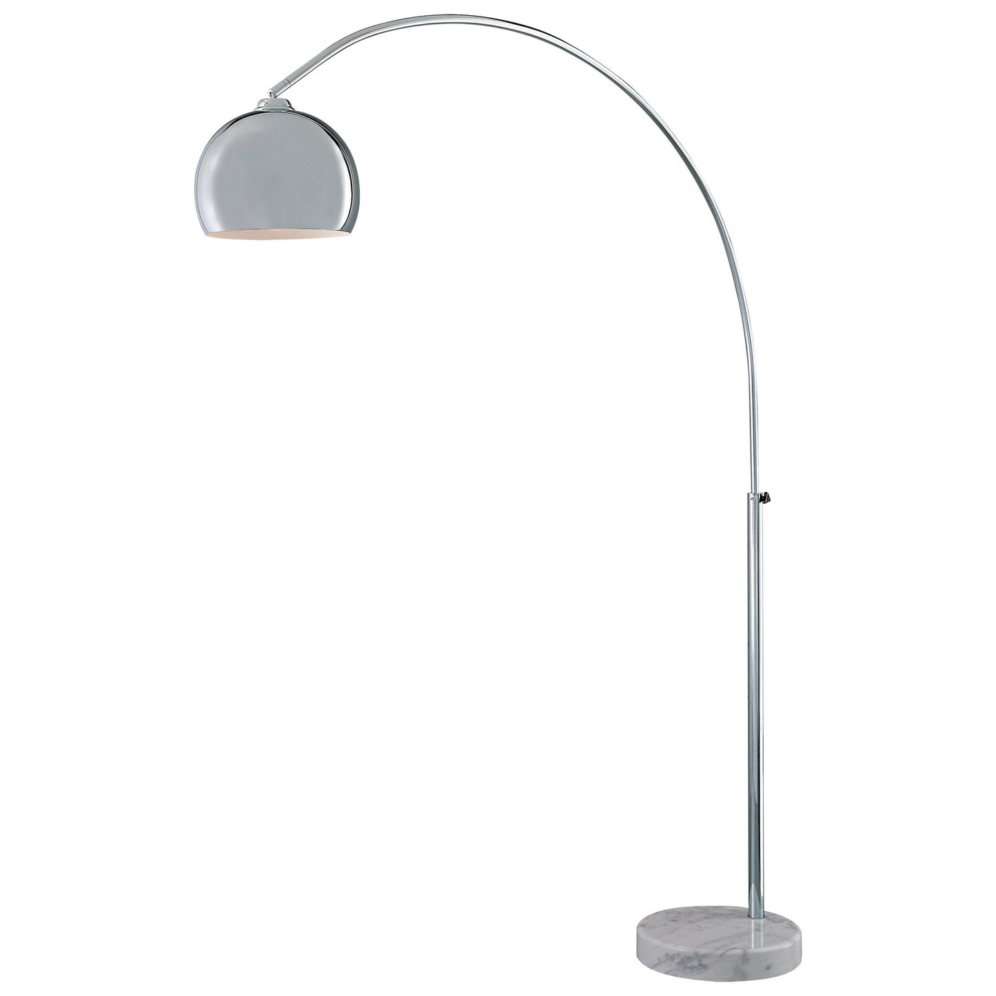 George's Reading Room LED Floor Lamp in Chrome