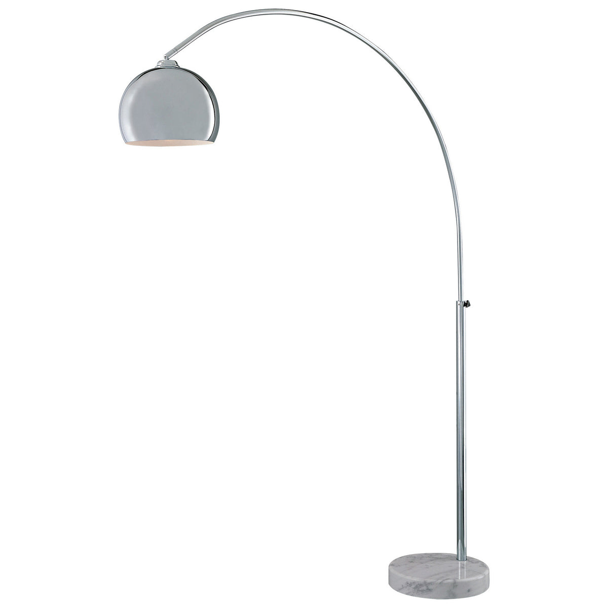 George's Reading Room LED Floor Lamp in Chrome