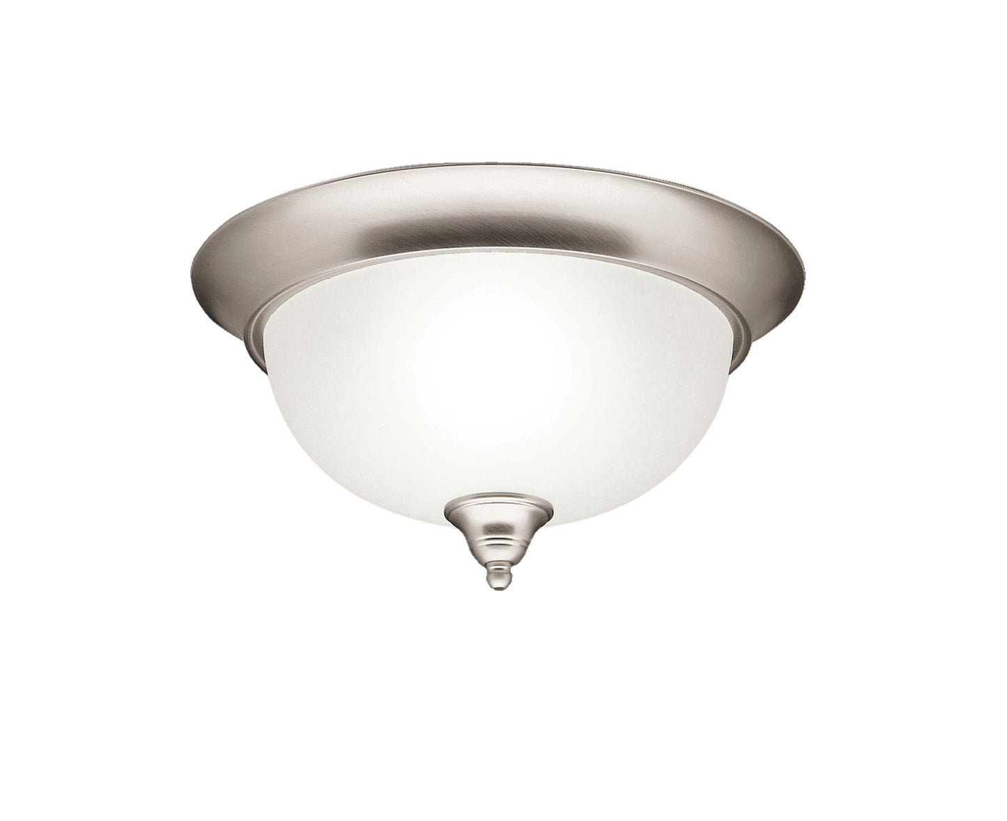Dover Two Light Flush Mount in Brushed Nickel