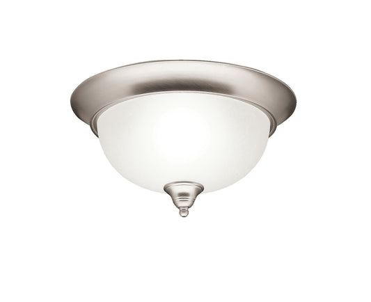 Dover Two Light Flush Mount in Brushed Nickel