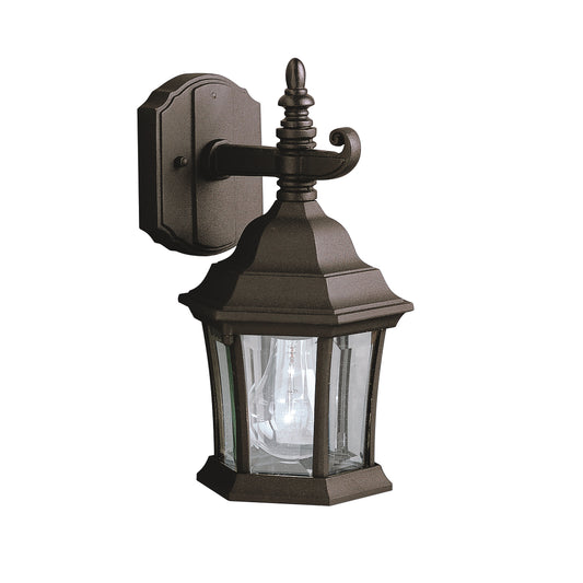 Townhouse One Light Outdoor Wall Mount in Black