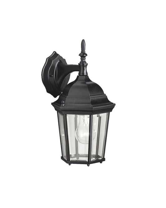 Madison One Light Outdoor Wall Mount in Black