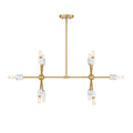Star Dust Ten Light Island Pendant in Brushed Gold