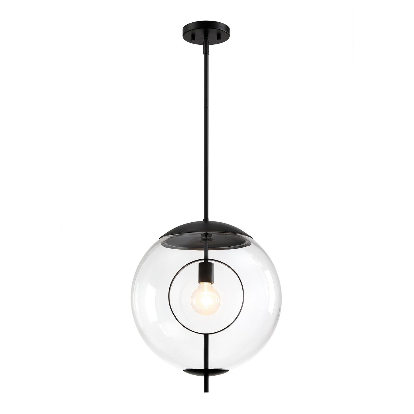 Celeste One Light Pendant in Matte Black