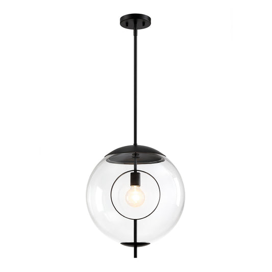 Celeste One Light Pendant in Matte Black
