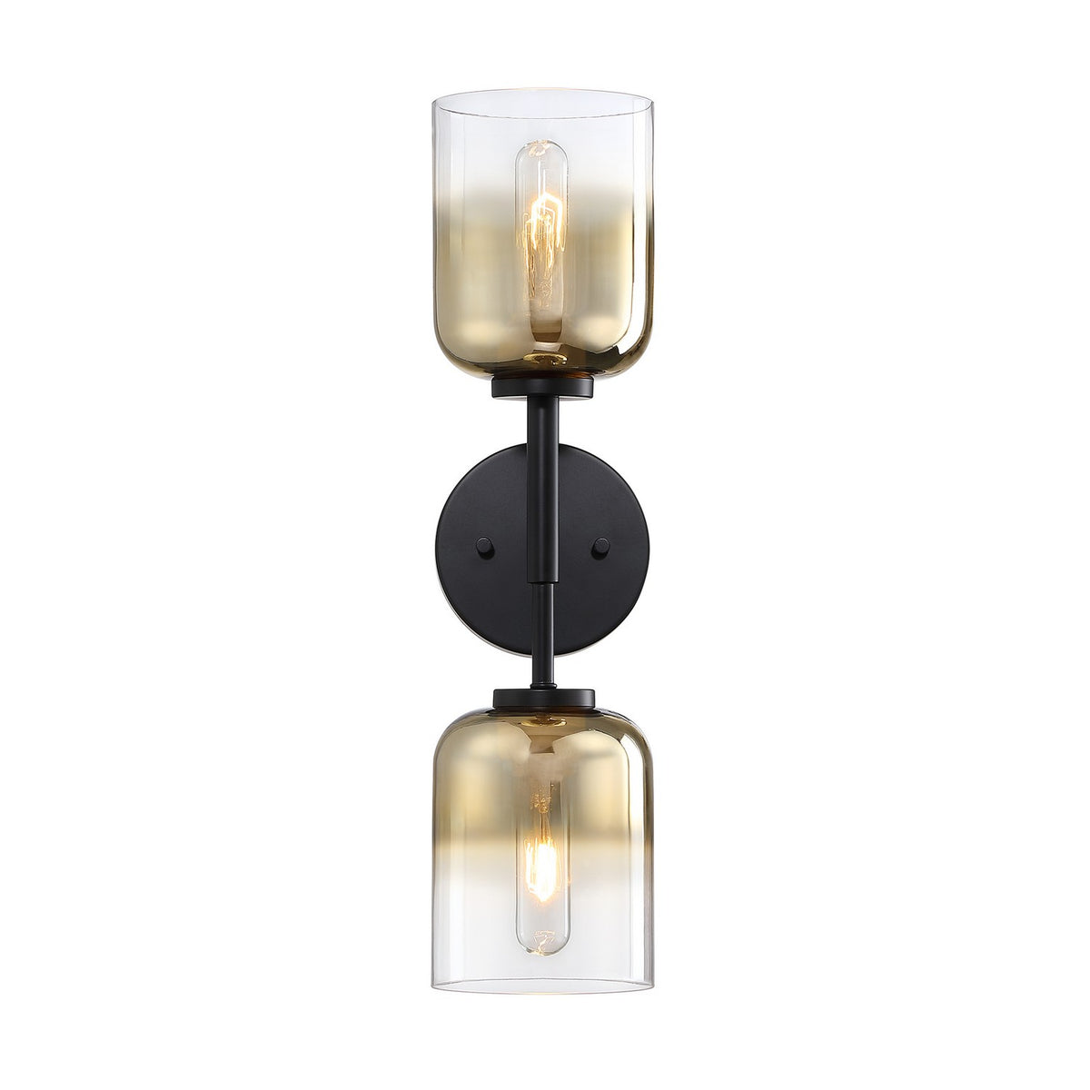 Gatsby Two Light Wall Sconce in Matte Black