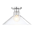 Leena One Light Semi Flush Mount in Polished Nickle