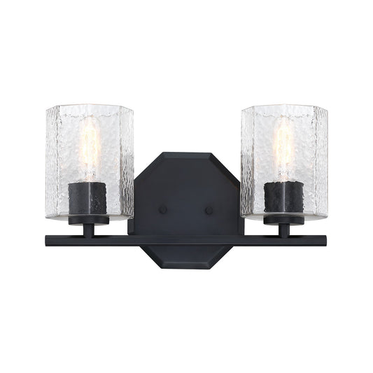 Haven Two Light Vanity in Matte Black