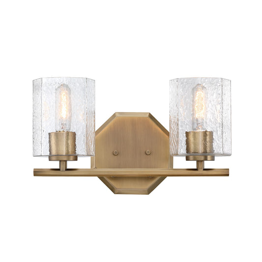 Haven Two Light Vanity in Old Satin Brass