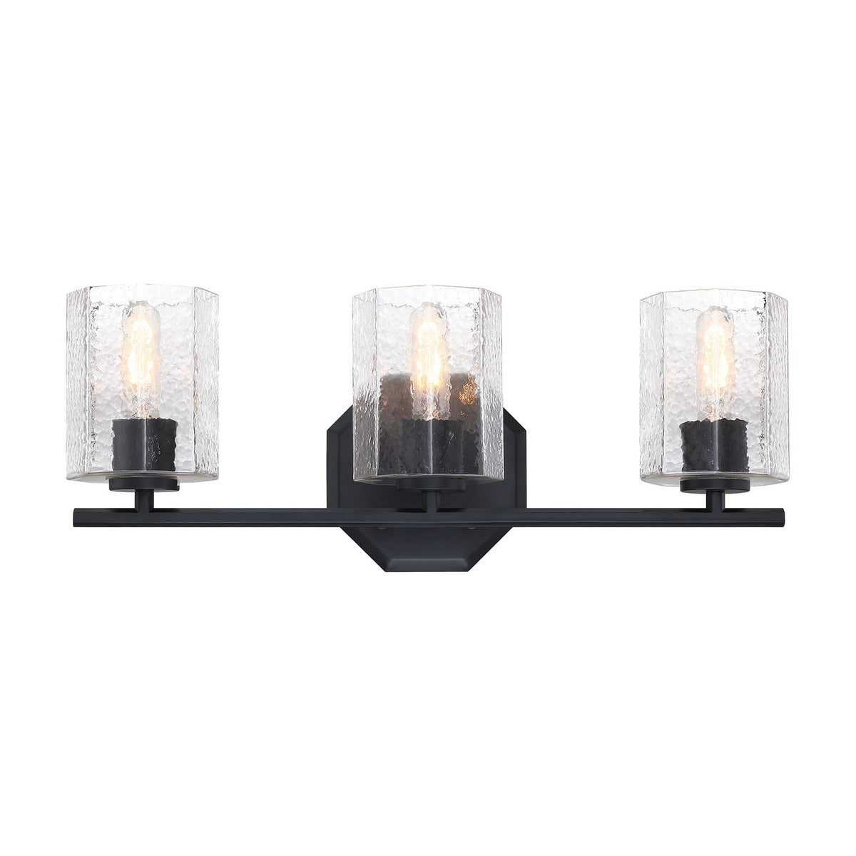 Haven Three Light Vanity in Matte Black