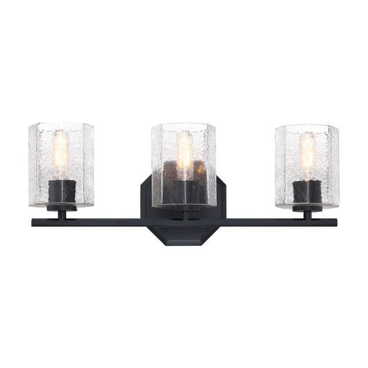 Haven Three Light Vanity in Matte Black