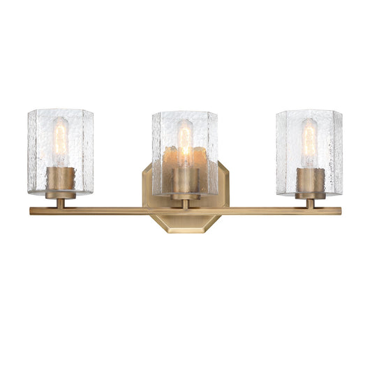 Haven Three Light Vanity in Old Satin Brass