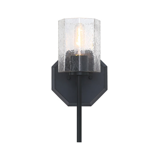 Haven One Light Wall Sconce in Matte Black