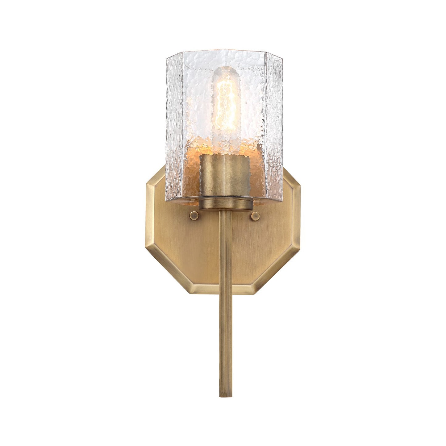 Haven One Light Wall Sconce in Old Satin Brass