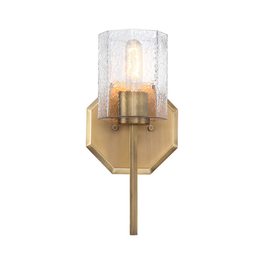 Haven One Light Wall Sconce in Old Satin Brass
