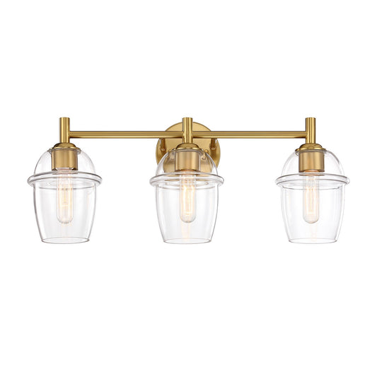 Summer Jazz Three Light Vanity in Brushed Gold